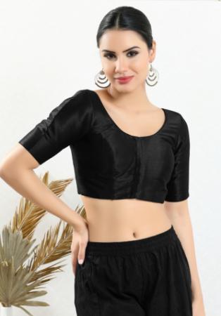 Picture of Appealing Silk Black Designer Blouse