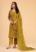 Picture of Georgette Golden Rod Straight Cut Salwar Kameez