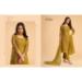 Picture of Georgette Golden Rod Straight Cut Salwar Kameez