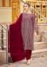 Picture of Well Formed Georgette Maroon Straight Cut Salwar Kameez