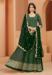 Picture of Georgette Dark Olive Green Anarkali Salwar Kameez