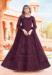 Picture of Magnificent Net Dark Olive Green Anarkali Salwar Kameez