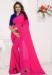 Picture of Charming Georgette Medium Violet Red Saree