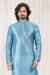 Picture of Sightly Silk Light Steel Blue Kurtas