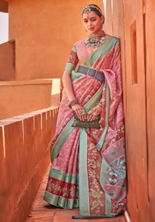 Picture of Graceful Cotton & Silk Rosy Brown Saree