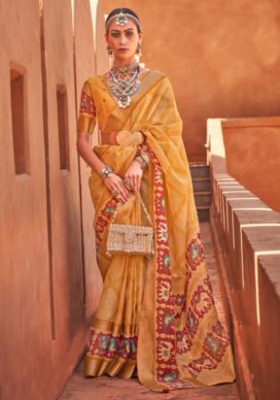 Picture of Well Formed Cotton & Silk Peru Saree