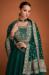 Picture of Pleasing Silk Forest Green Party Wear Gown