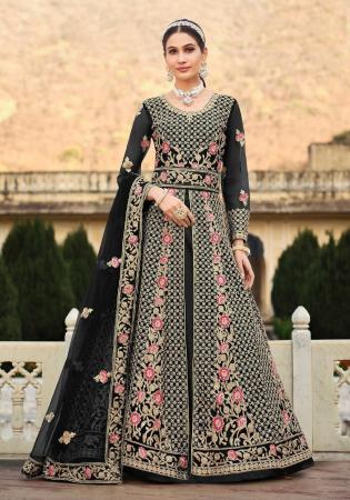 Picture of Fascinating Net Black Anarkali Salwar Kameez