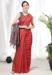 Picture of Exquisite Linen Indian Red Saree