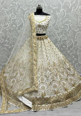 Picture of Good Looking Net Off White Lehenga Choli