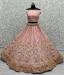 Picture of Wonderful Net Rosy Brown Lehenga Choli