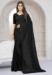 Picture of Elegant Chiffon & Georgette & Net Black Saree