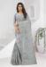 Picture of Chiffon & Georgette & Net Light Slate Grey Saree