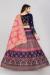 Picture of Lovely Silk Navy Blue Lehenga Choli