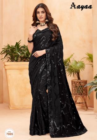 Picture of Graceful Georgette Black Saree