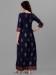 Picture of Pleasing Rayon Midnight Blue Readymade Gown