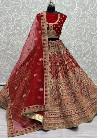 Picture of Marvelous Chiffon Maroon Lehenga Choli