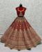 Picture of Marvelous Chiffon Maroon Lehenga Choli