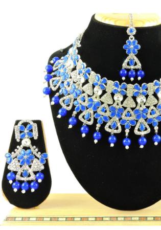 Picture of Grand Cornflower Blue Necklace Set