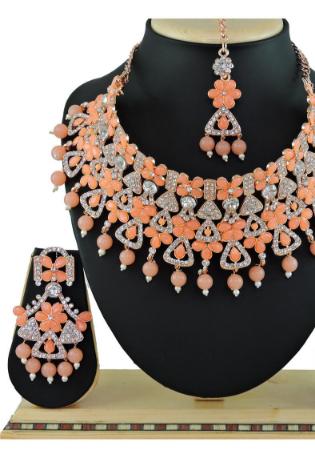 Picture of Stunning Sandy Brown Necklace Set