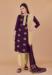 Picture of Bewitching Cotton Brown Straight Cut Salwar Kameez