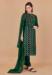 Picture of Organza Dark Green Straight Cut Salwar Kameez