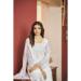 Picture of Georgette Off White Straight Cut Salwar Kameez