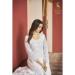 Picture of Georgette Off White Straight Cut Salwar Kameez