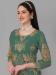 Picture of Georgette Medium Sea Green Straight Cut Salwar Kameez