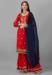 Picture of Delightful Georgette Crimson Straight Cut Salwar Kameez