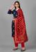 Picture of Elegant Silk Navy Blue Straight Cut Salwar Kameez