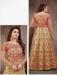 Picture of Pleasing Net Tan Anarkali Salwar Kameez