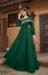 Picture of Shapely Georgette Forest Green Readymade Gown