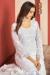 Picture of Enticing Georgette White Straight Cut Salwar Kameez