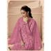 Picture of Net Pale Violet Red Straight Cut Salwar Kameez