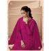 Picture of Net Medium Violet Red Straight Cut Salwar Kameez