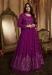 Picture of Magnificent Georgette Purple Anarkali Salwar Kameez