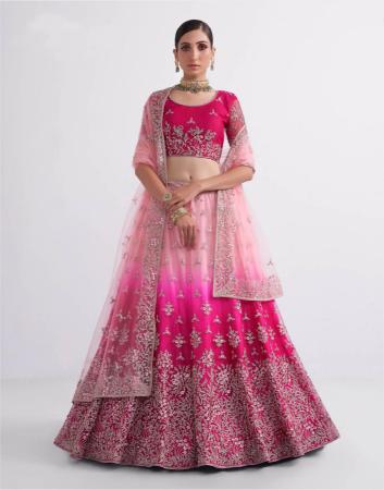 Picture of Appealing Net Rosy Brown Lehenga Choli