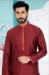 Picture of Shapely Silk Maroon Kurtas