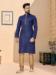 Picture of Magnificent Silk Navy Blue Kurtas