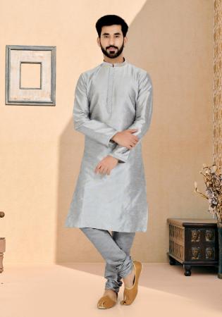 Picture of Shapely Silk Dark Grey Kurtas