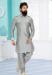 Picture of Pleasing Silk Light Grey Kurtas