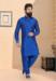 Picture of Fine Silk Midnight Blue Kurtas