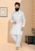 Picture of Delightful Silk White Kurtas