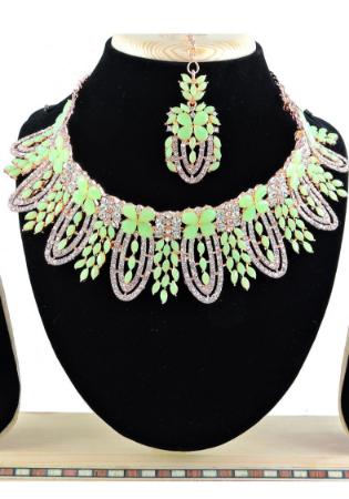 Picture of Delightful Dark Khaki Necklace Set