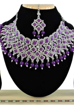 Picture of Resplendent Purple Necklace Set