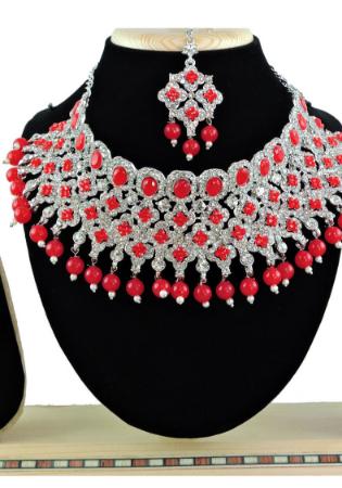 Picture of Ravishing Crimson Necklace Set