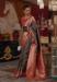 Picture of Statuesque Silk Dark Slate Grey Saree