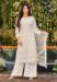 Picture of Elegant Georgette White Straight Cut Salwar Kameez