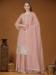 Picture of Georgette Rosy Brown Straight Cut Salwar Kameez